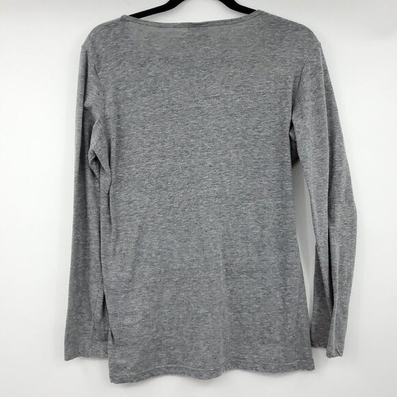 Chicago Cubs Womens V Neck Top Large MLB Baseball Long Sleeve - Picture 2 of 7